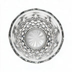 Lyra classic whisky glass featuring a geometric diamond pattern and softly faceted sides 4