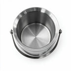 Blair silver ice bucket with a matching lid and swing handle