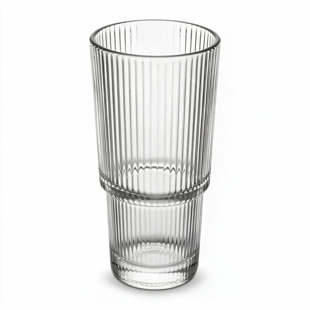 Riva clear cocktail glass with ribbed texture