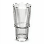 Riva clear cocktail glass with ribbed texture