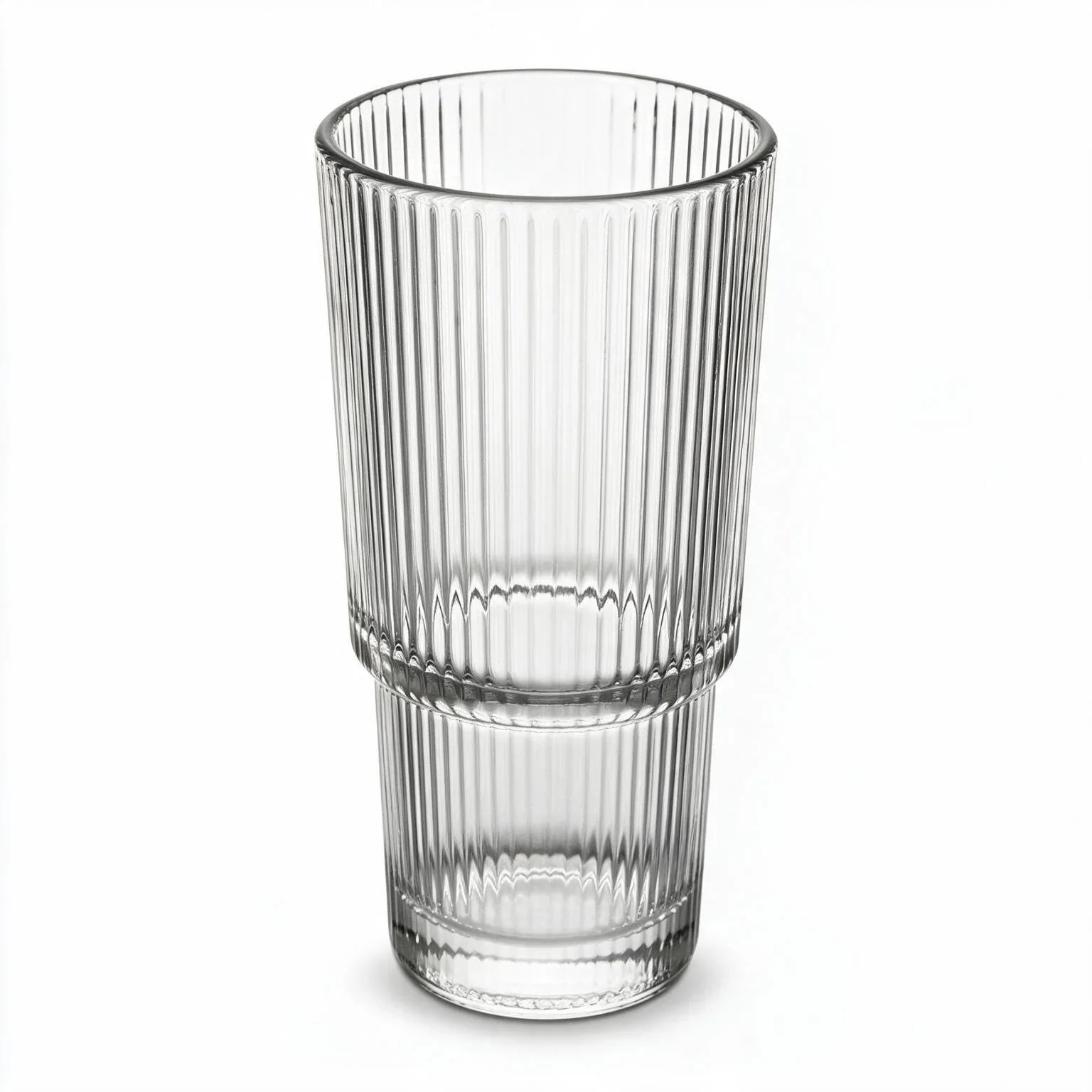Riva clear cocktail glass with ribbed texture