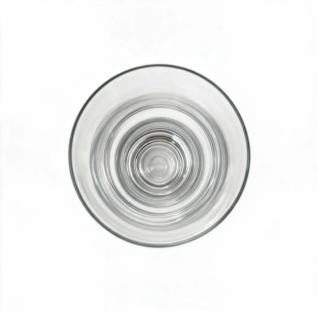 Alden clear beer glass with a contoured pilsner silhouette
