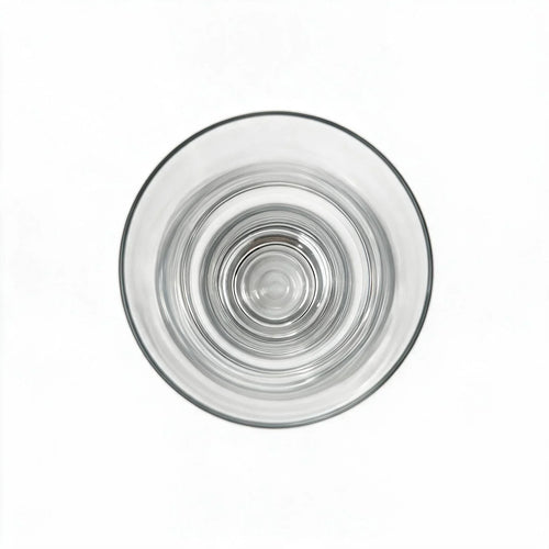 Alden clear beer glass with a contoured pilsner silhouette