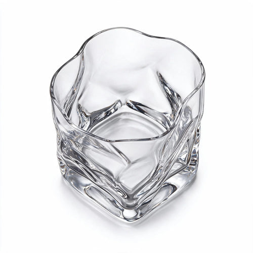 Bishop modern whisky glass featuring a twisted angular silhouette and heavy base 2