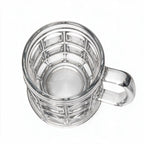 Tavern classic beer mug featuring a dimpled pattern and sturdy handle 3