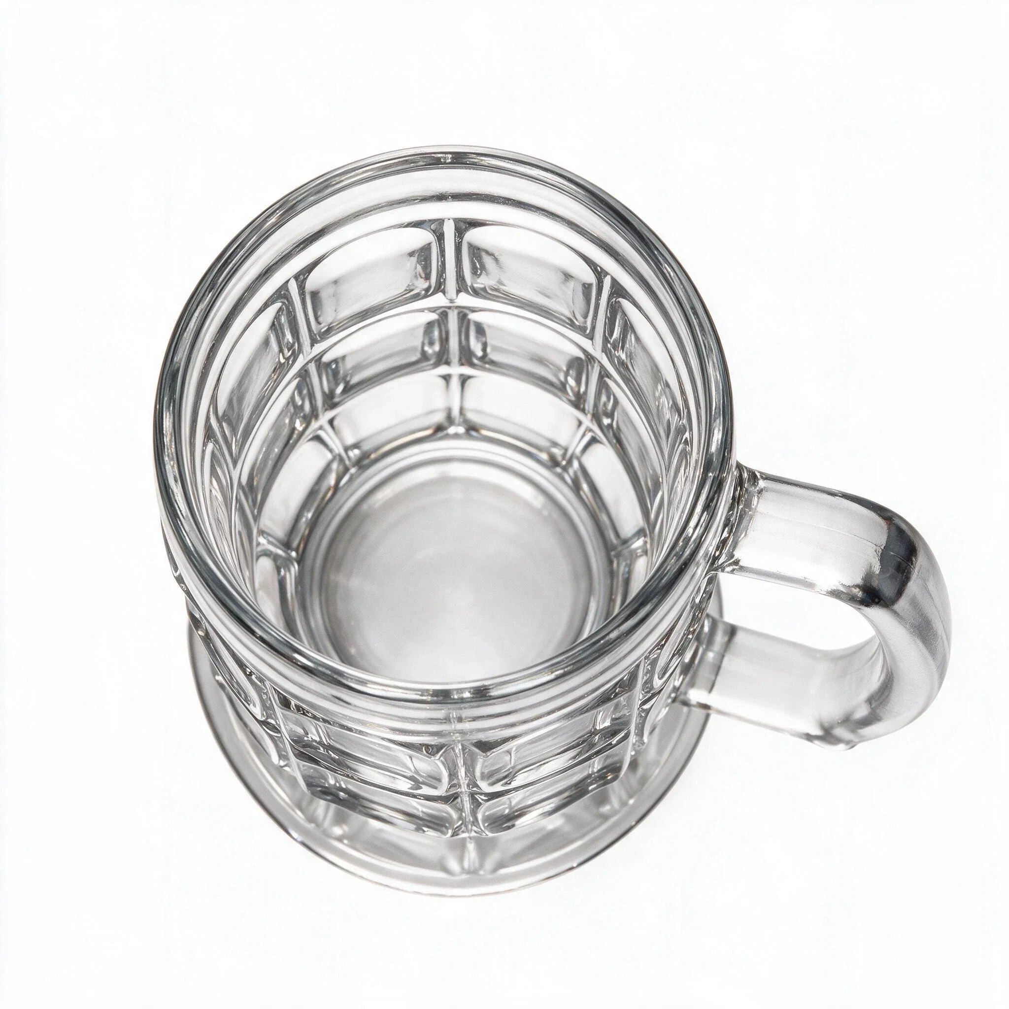 Tavern classic beer mug featuring a dimpled pattern and sturdy handle 3