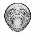 Kahuna clear tiki glass featuring a deeply sculpted tropical face design 3