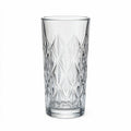 Sabine clear cocktail glass with diamond cut facets