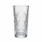 Sabine clear cocktail glass with diamond cut facets