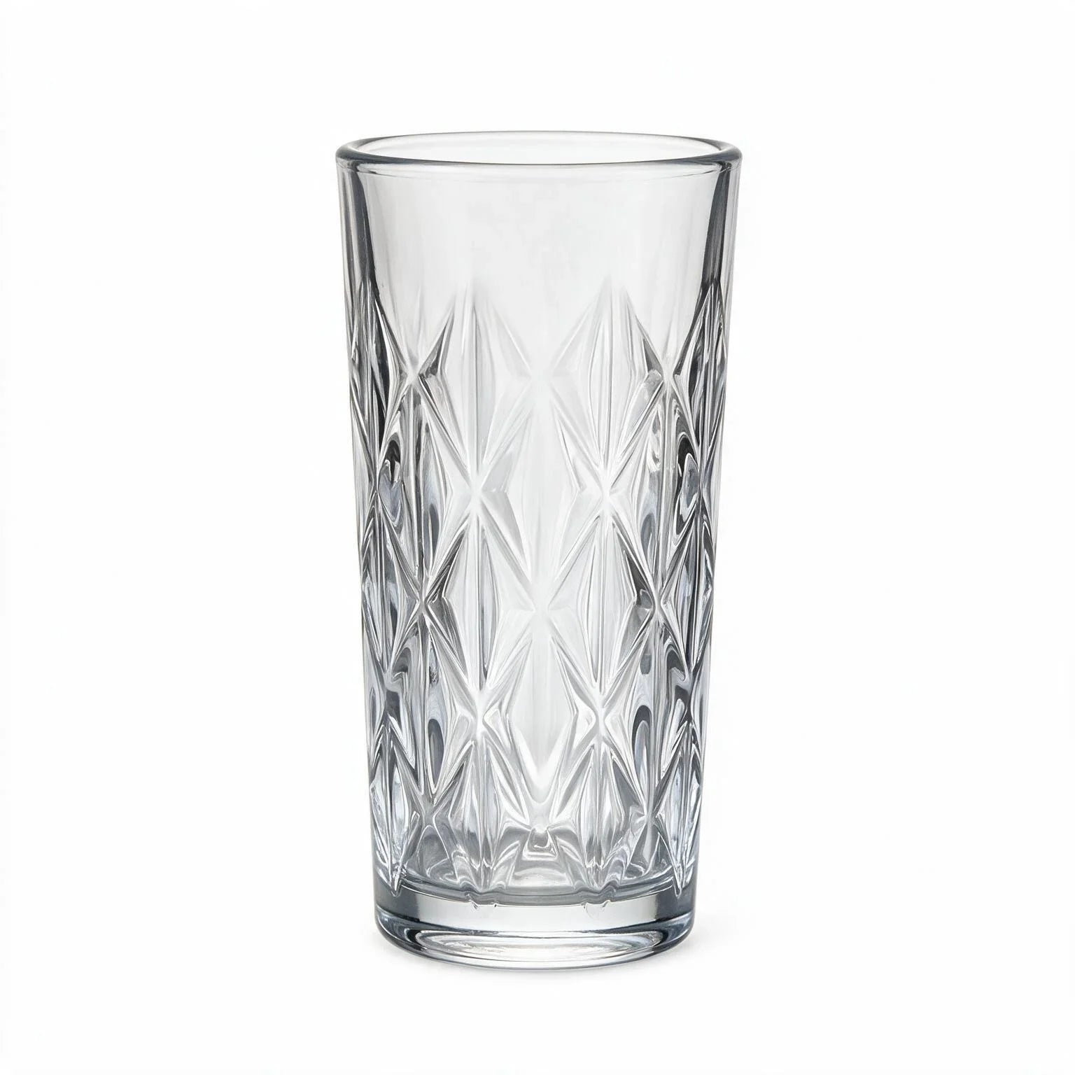 Sabine clear cocktail glass with diamond cut facets