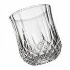 Lyra classic whisky glass featuring a geometric diamond pattern and softly faceted sides 3