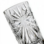 Orion clear cocktail glass with star cut facets