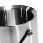 Blair silver ice bucket with a matching lid and swing handle
