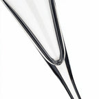 Vantage elegant champagne flute featuring a deep V-shaped conical bowl and long stem 5